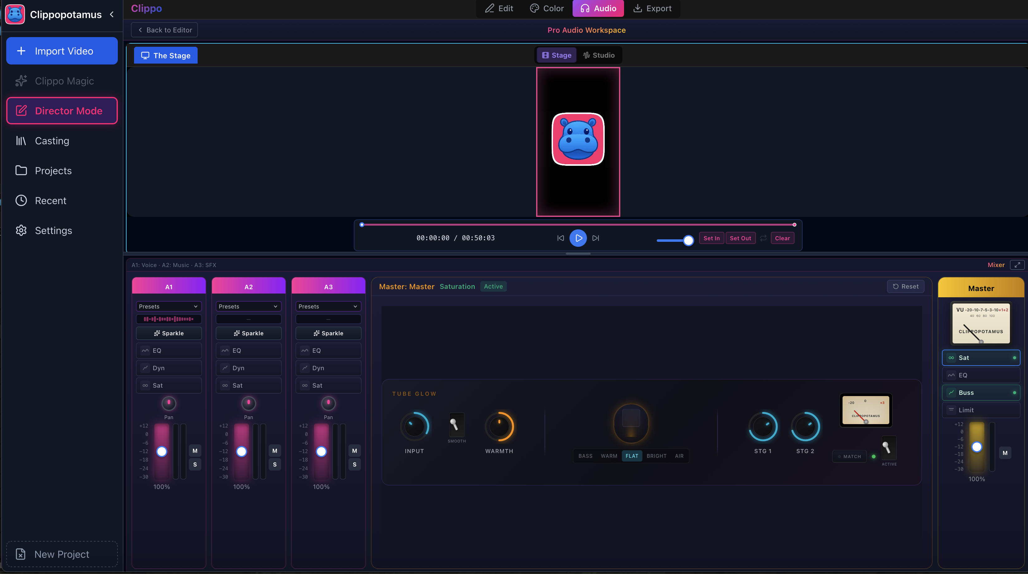Sparkle — Studio-quality audio, instantly